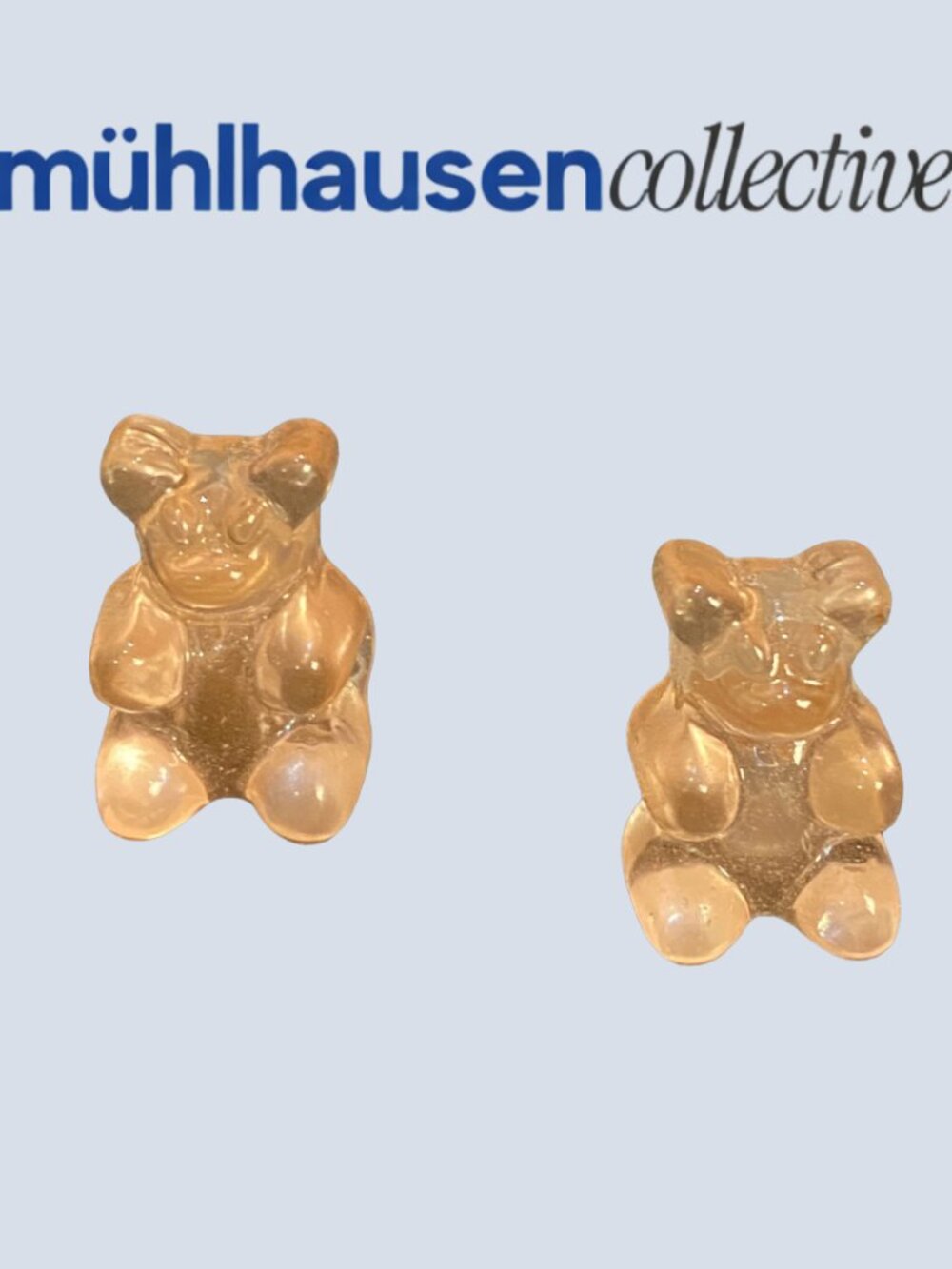 mühlhausen collective Amber Gummy Bear Stud Earrings